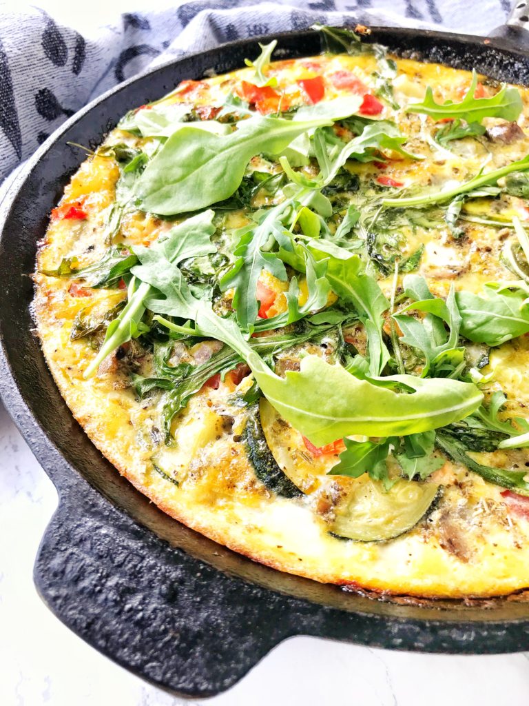 Angled Veggie Frittata